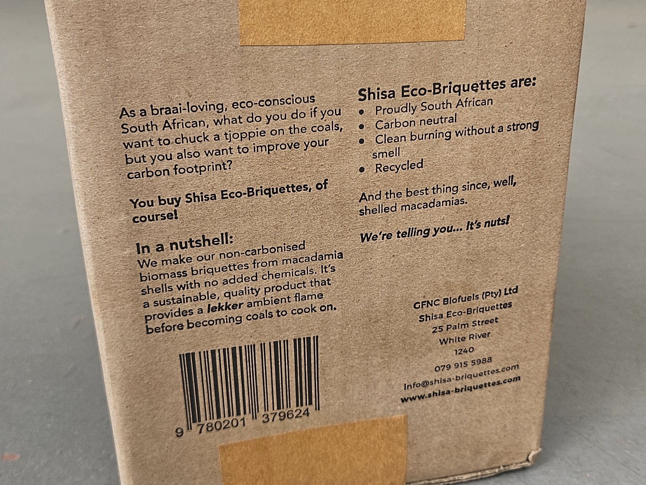 Briquettes packaged for export